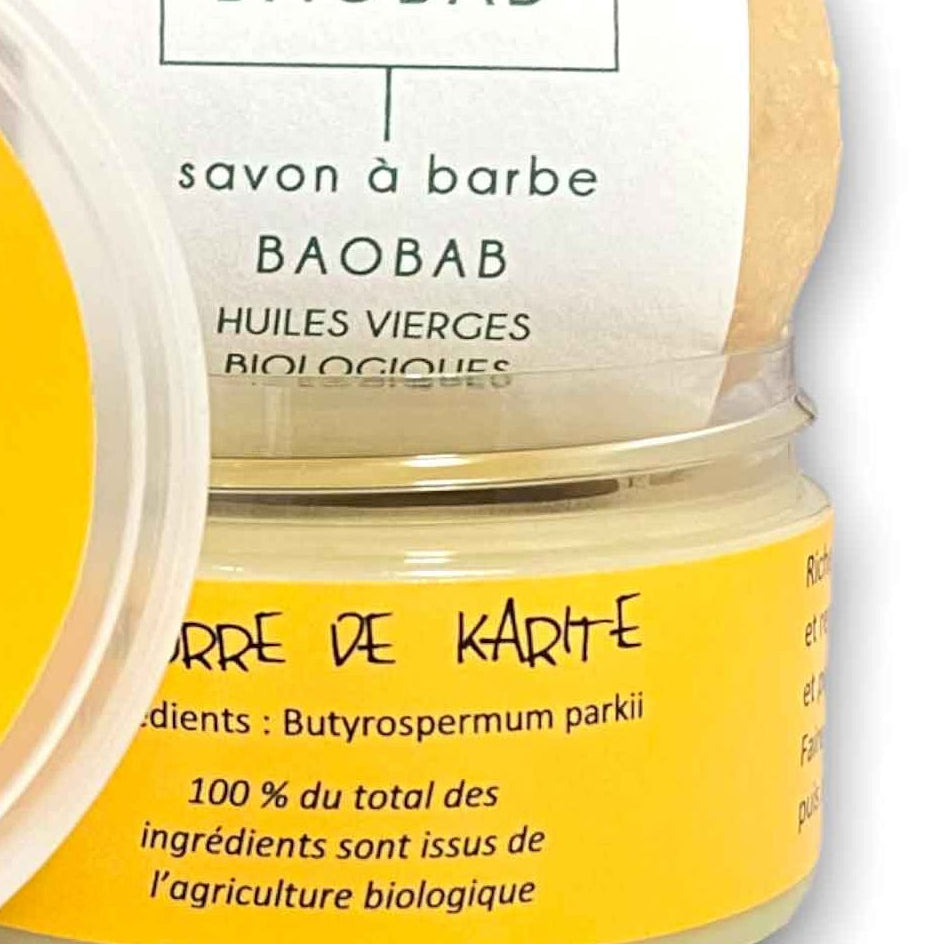 Dad's box, shaving potato and organic shea butter
