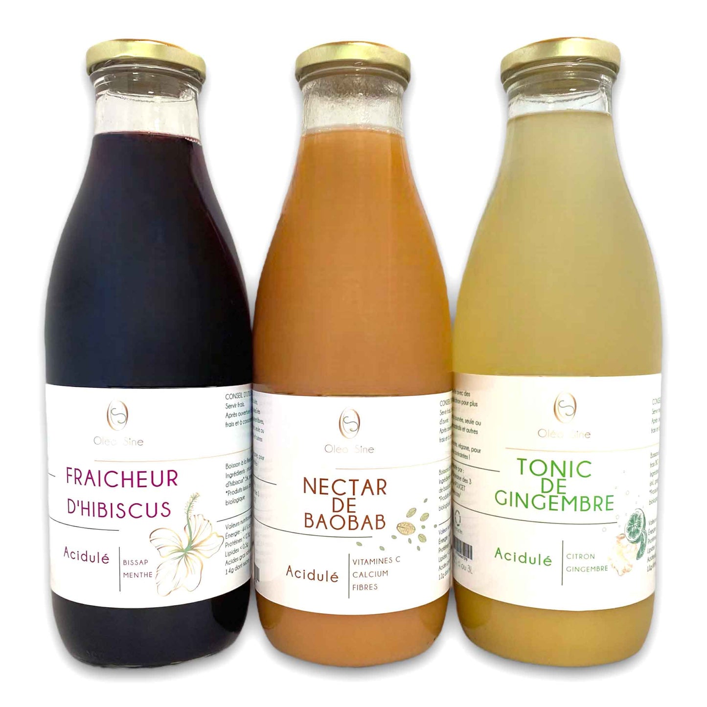 Organic Baobab-Hibiscus-Ginger discovery trio